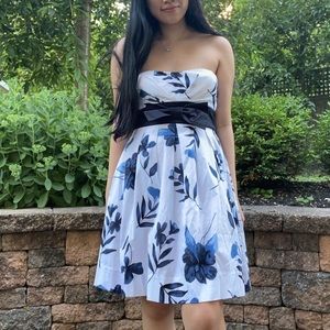 BLUE FLORAL DRESS
